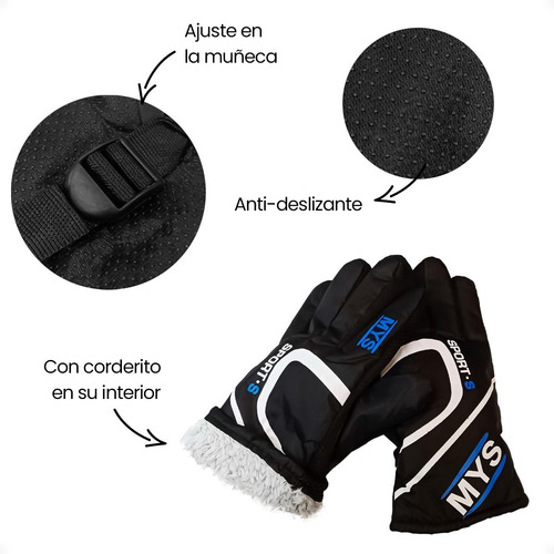 Guantes Para Frio Impermeables Antideslizantes Moto - Otec