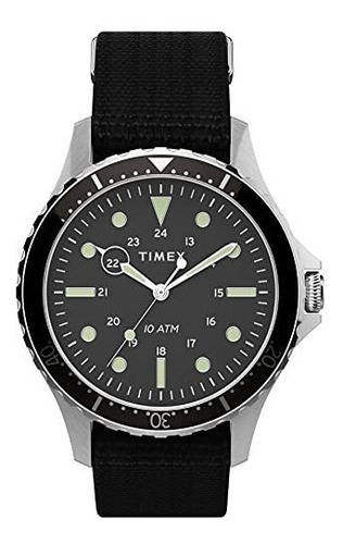 Reloj Timex Para Hombre Navi Xl De Cuarzo Color Negro De