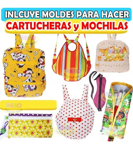 Patrones Carteras Bolsos Billeteras Mochilas Imprimibles Pdf