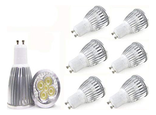 Foco Led Gu10 5w 6 Pack - Luz Blanca 6000k - No Regulable -