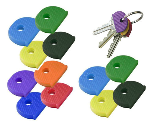 24 Peças Chave Top Caps Key Head Caps Id Tags Marcadores Cor