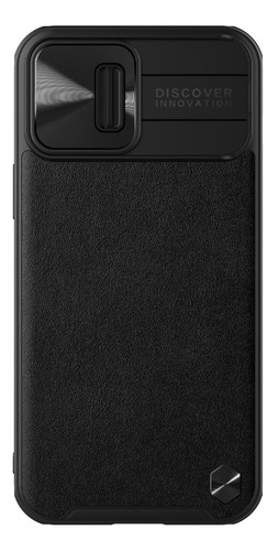 Imagen 2 de 3 de Carcasa Nillkin Camshield Leather Para iPhone 13 / Pro / Max