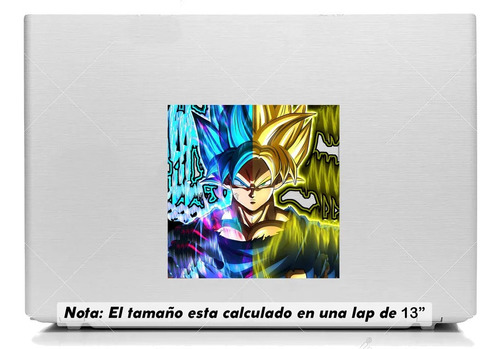 Vinil Sticker Laptop 15cm Esferas Dragon Super Goku Ssj 14