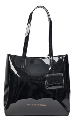 Cartera Mishka Bolso Diane Army Negro I25 Negro Lisa En Combinación Mi00125puaa1000