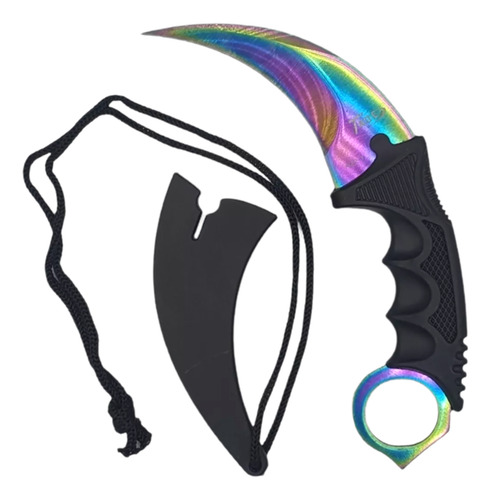 Faca Karambit Canivete Cs Go Combate Tática Com Bainha