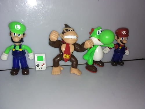 Figuras Mario Bros Luigi Donkey Kong Yoshi 12 Cm Lote New