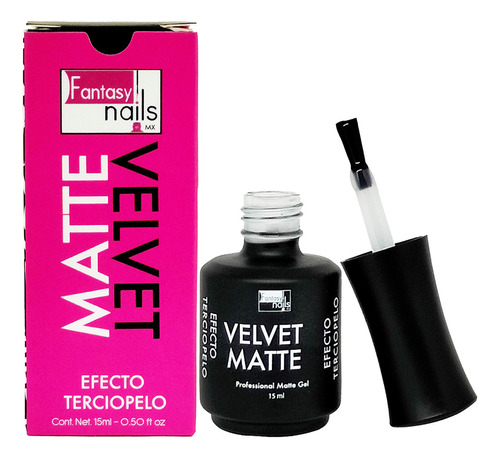 Top Coat Mate Efecto Terciopelo Velvet Uñas , Fantasy Nails