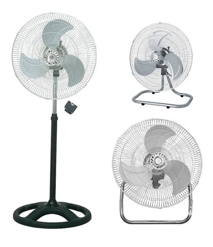 Ventilador 3 En 1 Aspas Metalicas Pie Mesa Pared | Xenex |