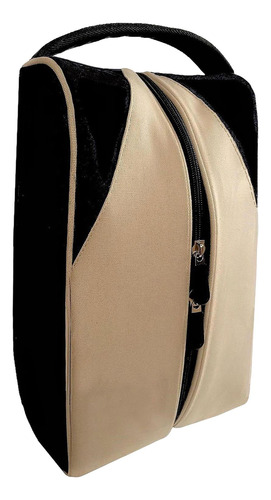 Premium Golf Shoe Bag Case Ball Storage Carrier Negro