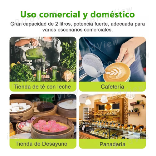 Licuadora Profesional Usorudo,blender Parahielo,1800w 2l
