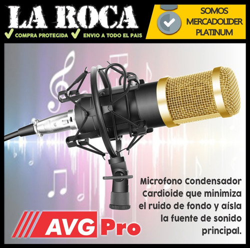Combo Mixer Usb 3 Canales Microfono Condenser Accesorios Cuo