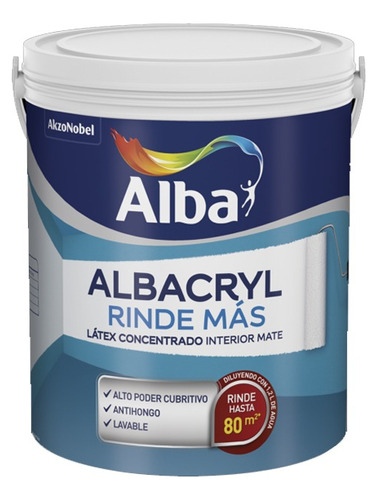 Albacryl Rinde Más Látex Interior Blanco 20 Lts | Giannoni