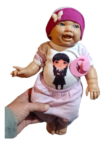 Bebé Real Sofy Personajes! 38cm Articulada Y De Goma Blanda 