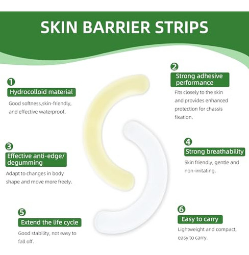 40 Tiras De Barrera Para Ostomía Tiras De Barrera Cutánea Hi