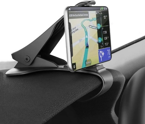 Imagen 1 de 9 de Soporte Universal Pinza Porta Celular Gps Para Tablero Auto