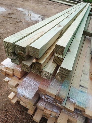Imagen 1 de 3 de Alfajia 2x2x3,3 Curado Cca Madera Tirante Clavador