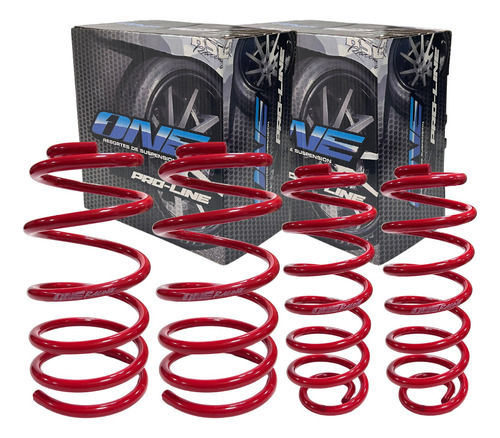 Kit X4 Espirales Progresivos Para Vw Bora 