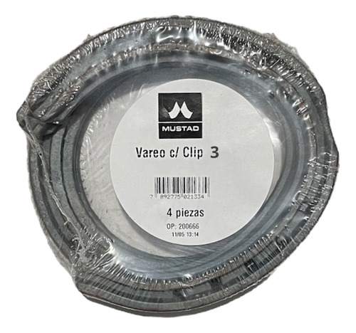 Herraduras Mustad Vareo Liviano C/clip De Hierro Jgo X4 N° 3