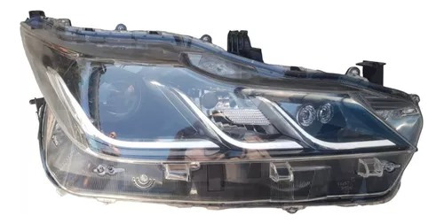 Farol Corolla Xei 2020 21 2022 Led Friso Cromado Masc Negra