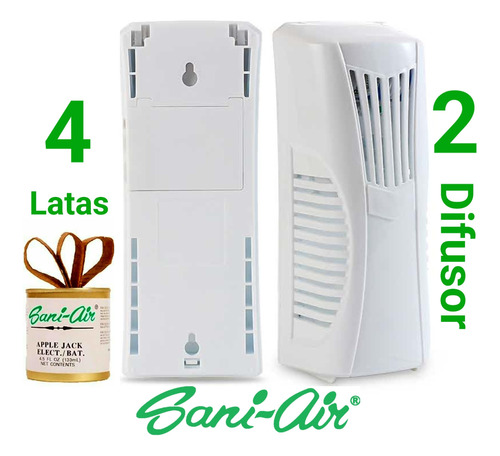 Pack 4 Sani Air Latas+2 Difusor Pila Envio Gratis