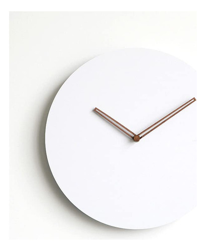 Reloj De Pared De Madera Minimalista Y Elegante De Cuarzo Si