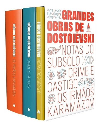 Box: Grandes Obras De Dostoiévski, De Fiódor, Dostoiévski., 3 Volumes. Editora Nova Fronteira, Capa Dura Em Português, 2021