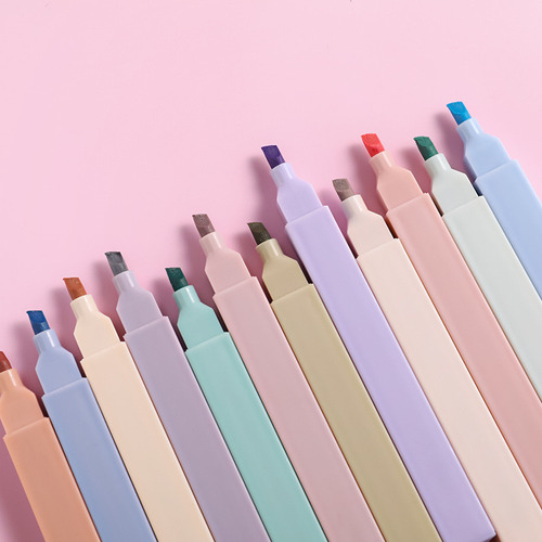 12 Bolígrafos Kawaii, Bonitos Marcadores De Colores.