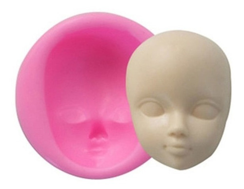 Imagem 1 de 1 de Molde De Silicone Rosto Biscuit Pasta Americana