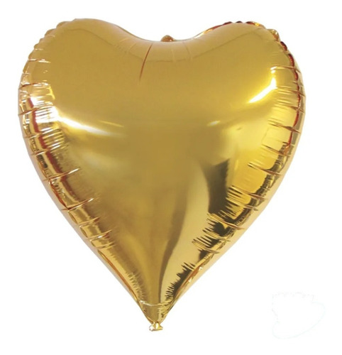 10 Balão Metalizado Coração 45cm Festa Casamento Gás Cores