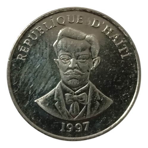 Moneda De Haití 5 Centimes 1997 Charlemagne Peralta (&1688 (Usado)