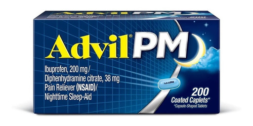 Advil Pm 200 Mg Ayuda Para Dormir 200 Tabletas