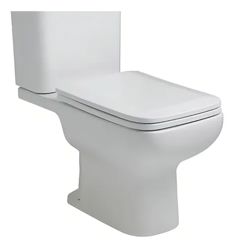 Inodoro largo rectangular Ferrum Trento IELMJ-B blanco