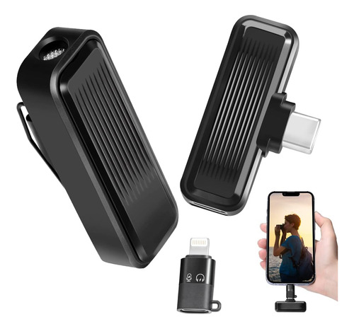 Afaith Micrófono De Solapa Inalámbrico Para iPhone iPad, Mic