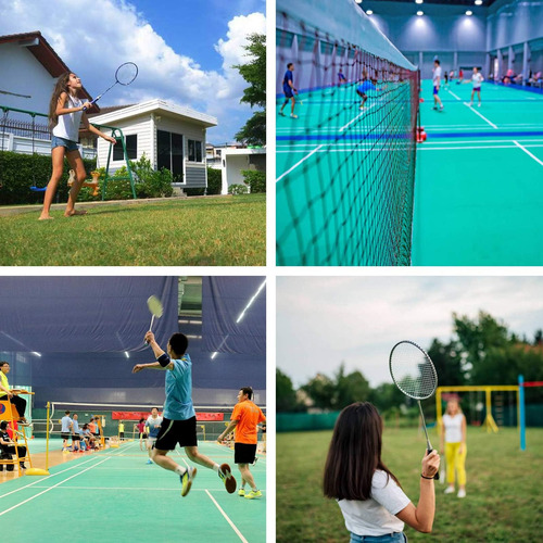 Glodwheat Red De Bádminton Para Deportes Al Aire Libre, Inte