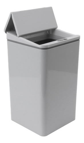 Cubo De Basura Gris Con Apertura Automática, Sensor De Escri