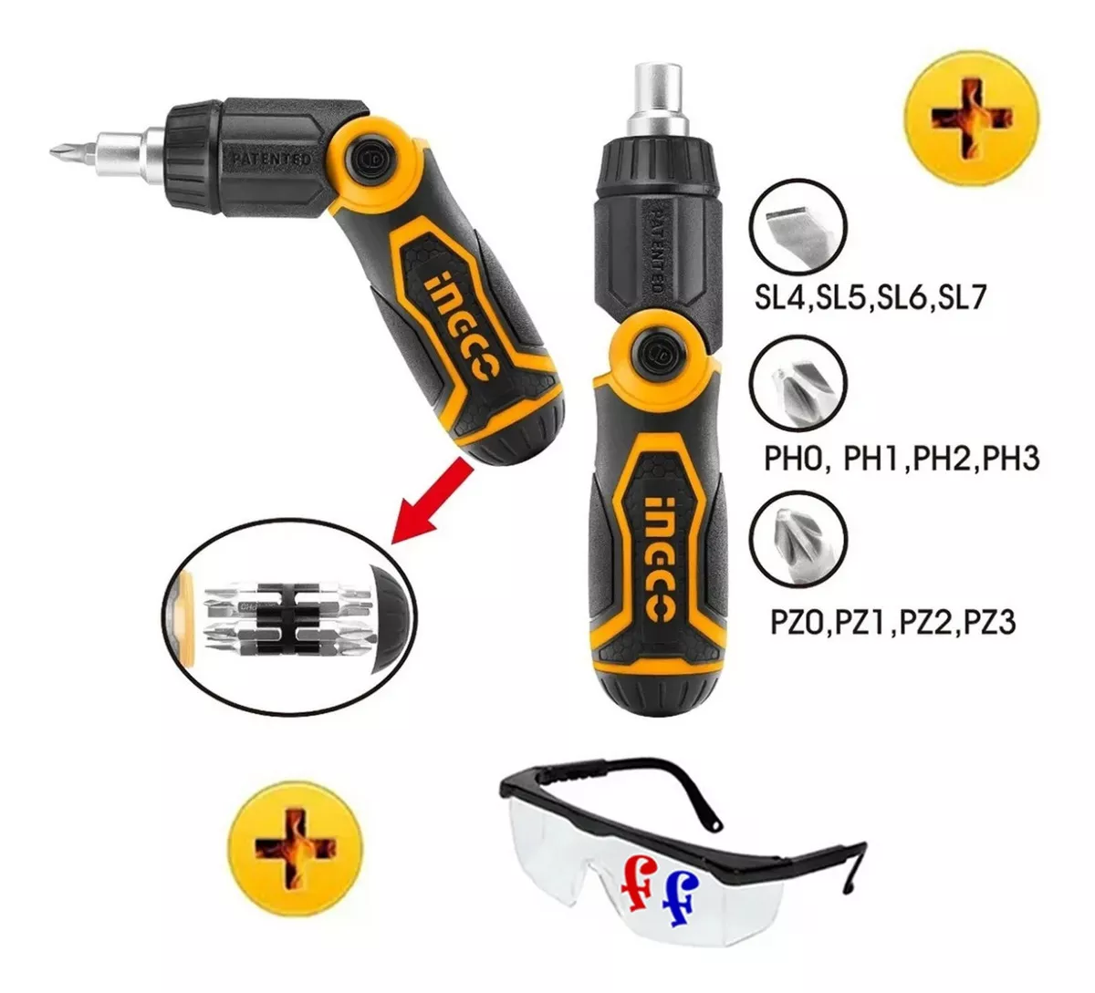 Segunda imagen para búsqueda de destornilladores ingco