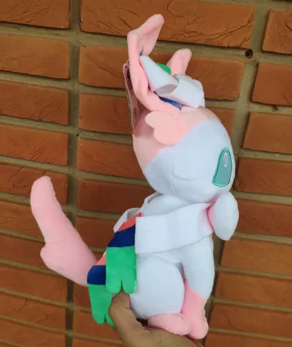 Sylveon Pokémon Pelúcia Evolução Eevee 30cm Pronta Entrega