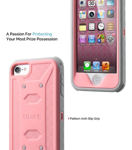 Imagen 6 de 7 de iPod Touch 5/6 Funda Impacto Sujetador Y Clip+envio Gratis