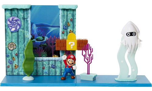 Setr De Super Mario Juego Submarino Jakks Escenario