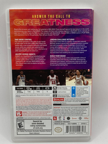 Nba 2k23 Standard Edition 2k Games Nintendo Switch Físico (Usado)