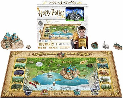 4d Paisaje Urbano Mini Harry Potter Hogwarts Tiempo Del Romp