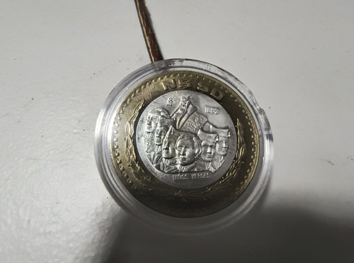 Moneda De $50 Año 1993 Niños Héroes En Cápsula Perfecto Edo