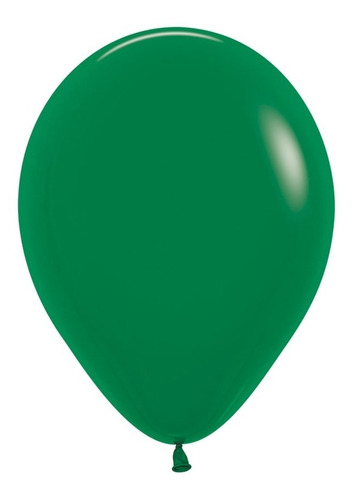 Globo Bomba Metalizado Color Verde R12 X 50 Und