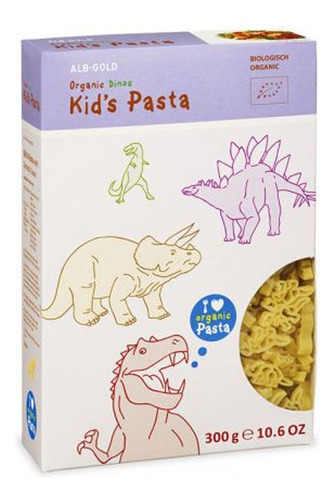 Macarrão Alemão Formato Dinossauro Kids Alb-gold 300g Caixa