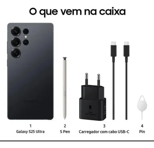 Samsung Galaxy S25 Ultra 512gb Dual Sim - Titanium Jetblack Jetblack