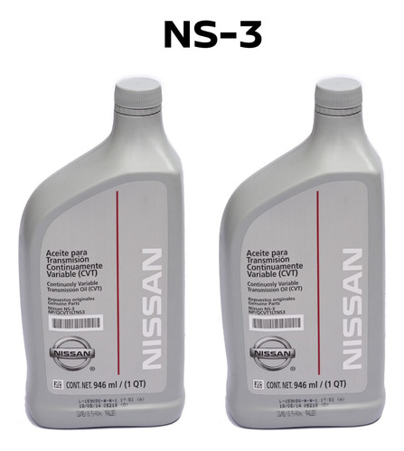 2 Lt Aceite Nissan Transmisión Cvt Altima 2016