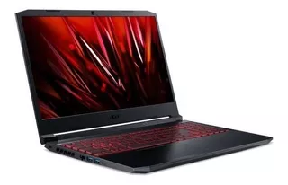 Notebook gamer Acer Aspire Nitro 5 AN517-54 preta e vermelha 17.3", Intel Core i7 11800H 8GB de RAM 512GB SSD, NVIDIA GeForce GTX 1650 144 Hz 1920x1080px Windows 11 Home