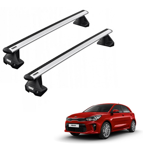 Rack Bagageiro Thule Evo Kia Rio Hatch 2019 Em Diante