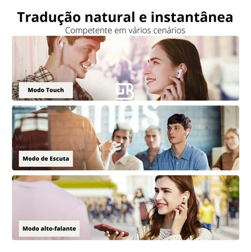 Fone Tradutor Sem Fio Time Kettle M3 Tradução Offline
