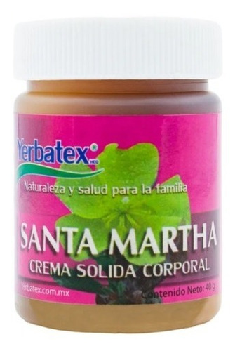 Pomada De Santa Martha, Crema Sólida Corporal, Frasco De 40g